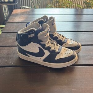 Nike Kids' Blue and White High-Top Sneakers